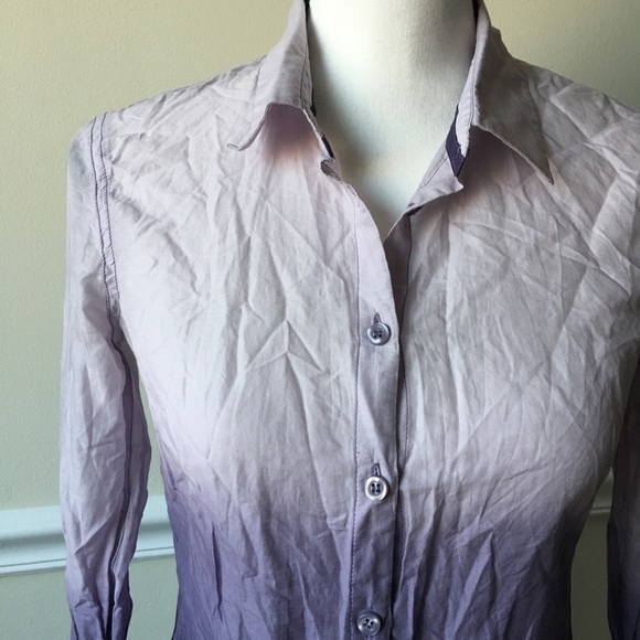 Hm tie dye gradient rainbow purple white shirt - Picture 2 of 7